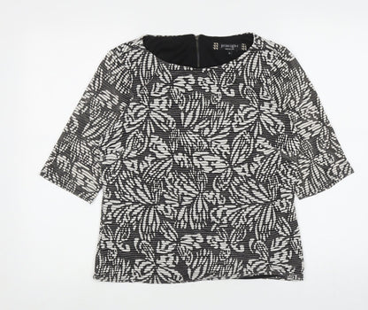 Womens UK Size 12 Principles Black Basic Blouse