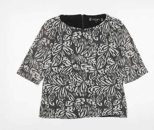 Womens UK Size 12 Principles Black Basic Blouse