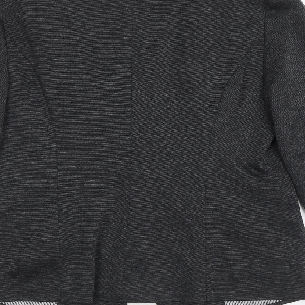 BHS Womens Grey Polyester Jacket Blazer Size 14