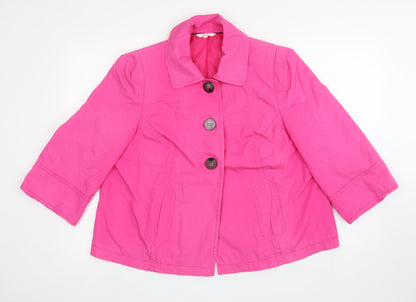 Womens UK Size 14 Marks and Spencer Pink Jacket