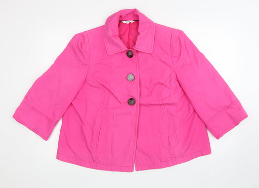Womens UK Size 14 Marks and Spencer Pink Jacket