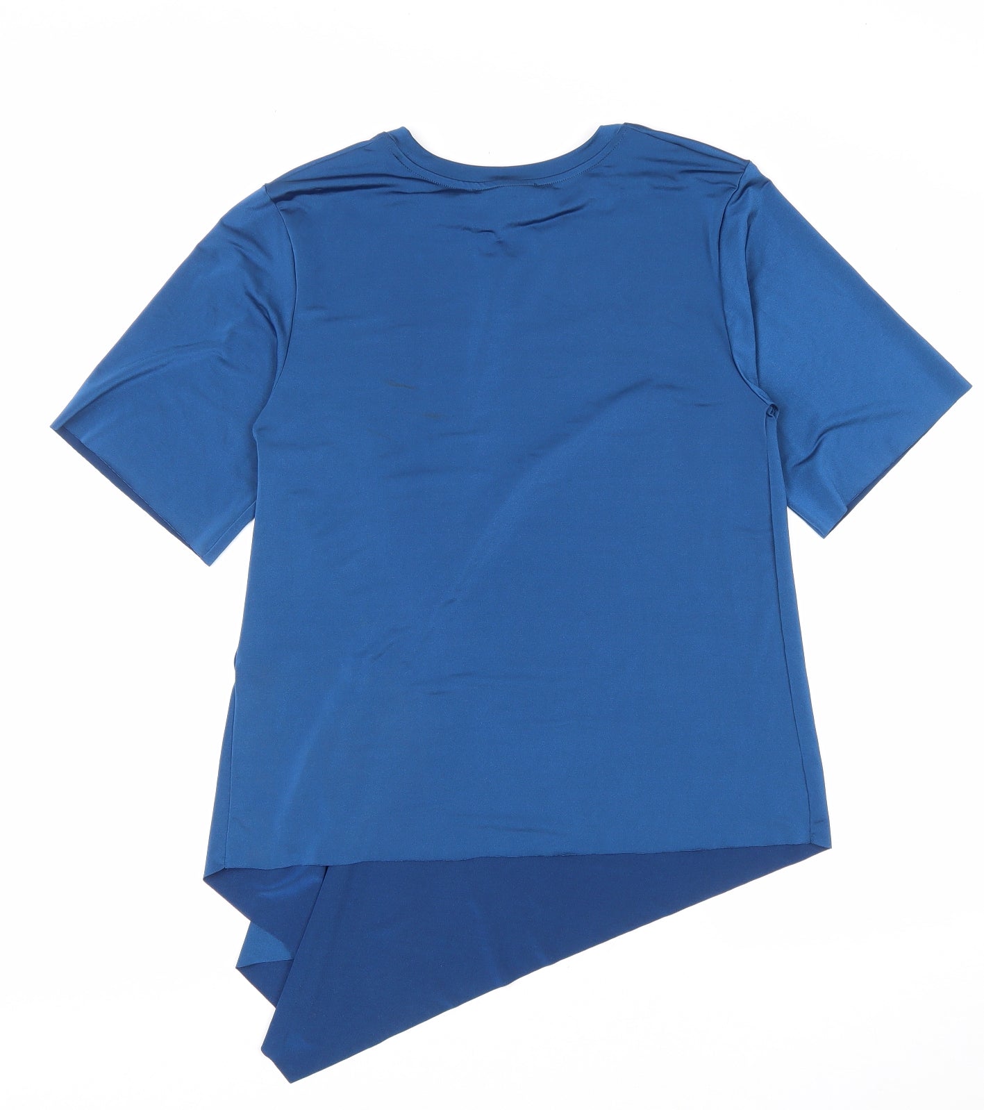 Womens UK Size 8 Marks and Spencer Blue Basic T-Shirt