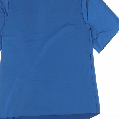 Womens UK Size 8 Marks and Spencer Blue Basic T-Shirt