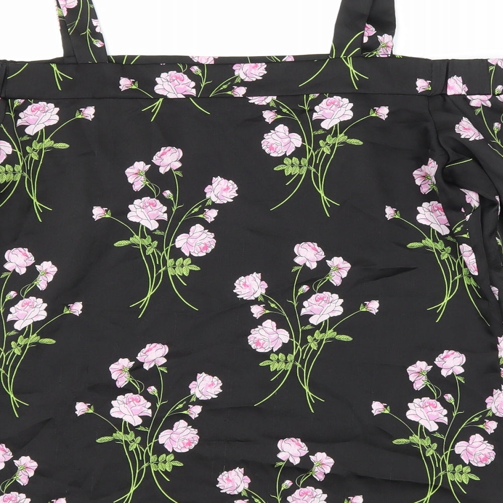 Womens UK Size 10 Warehouse Black Basic Blouse