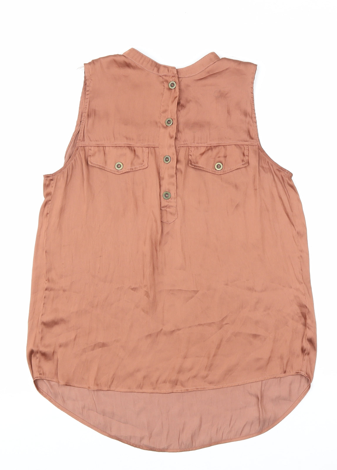 Womens UK Size 8 H&M Brown Basic Blouse