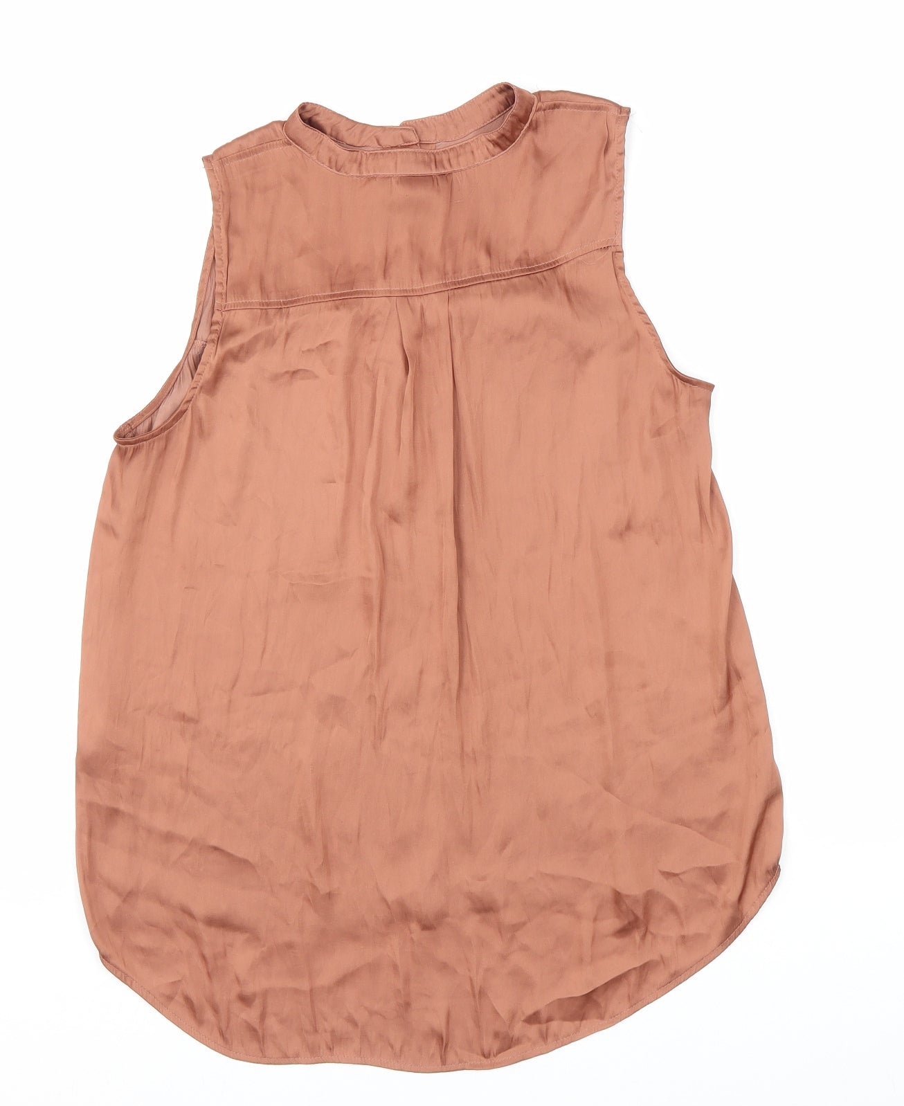 Womens UK Size 8 H&M Brown Basic Blouse