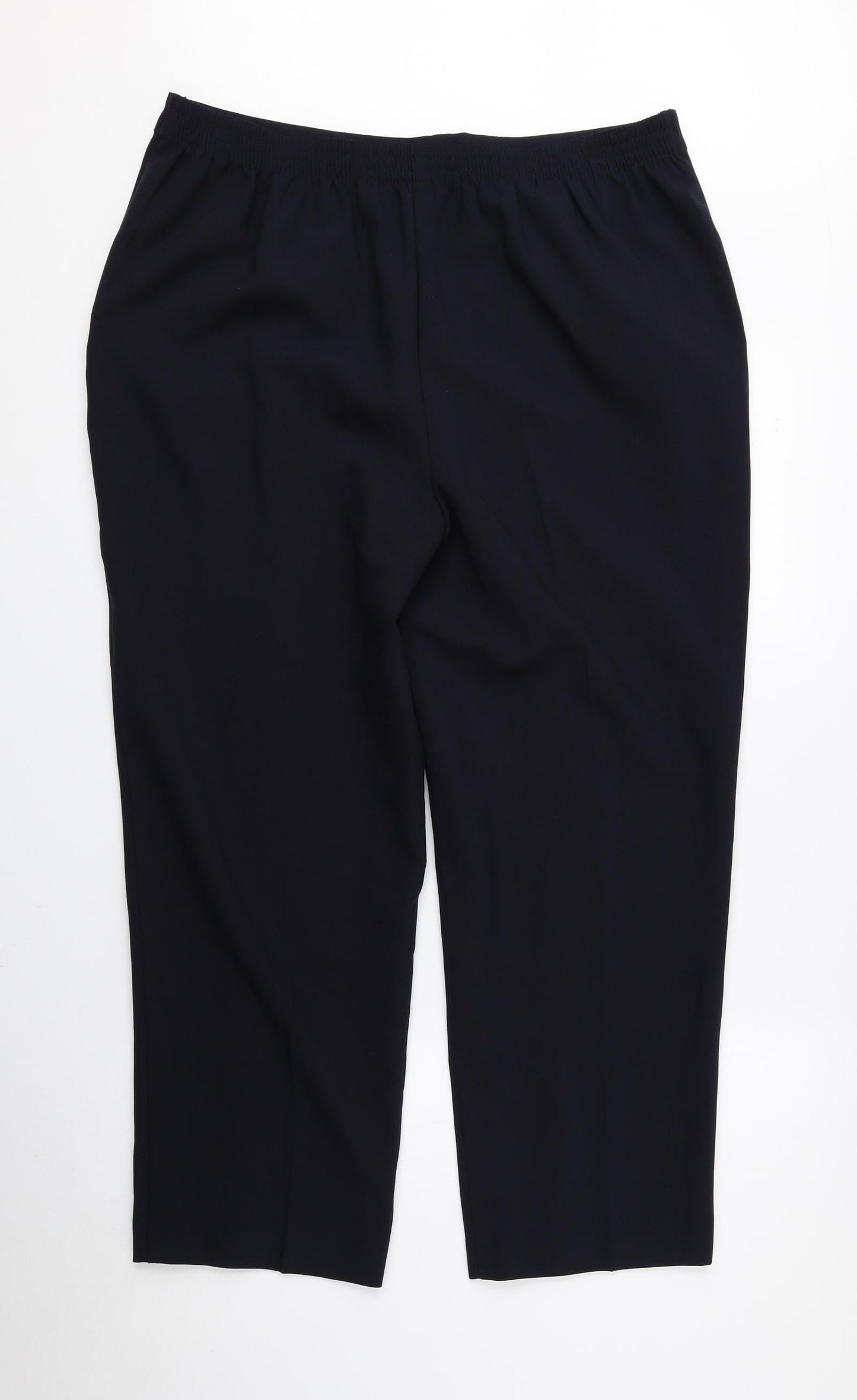 ISLE Collection Womens Blue Polyester Trousers Size 16 L23.5 in Regular
