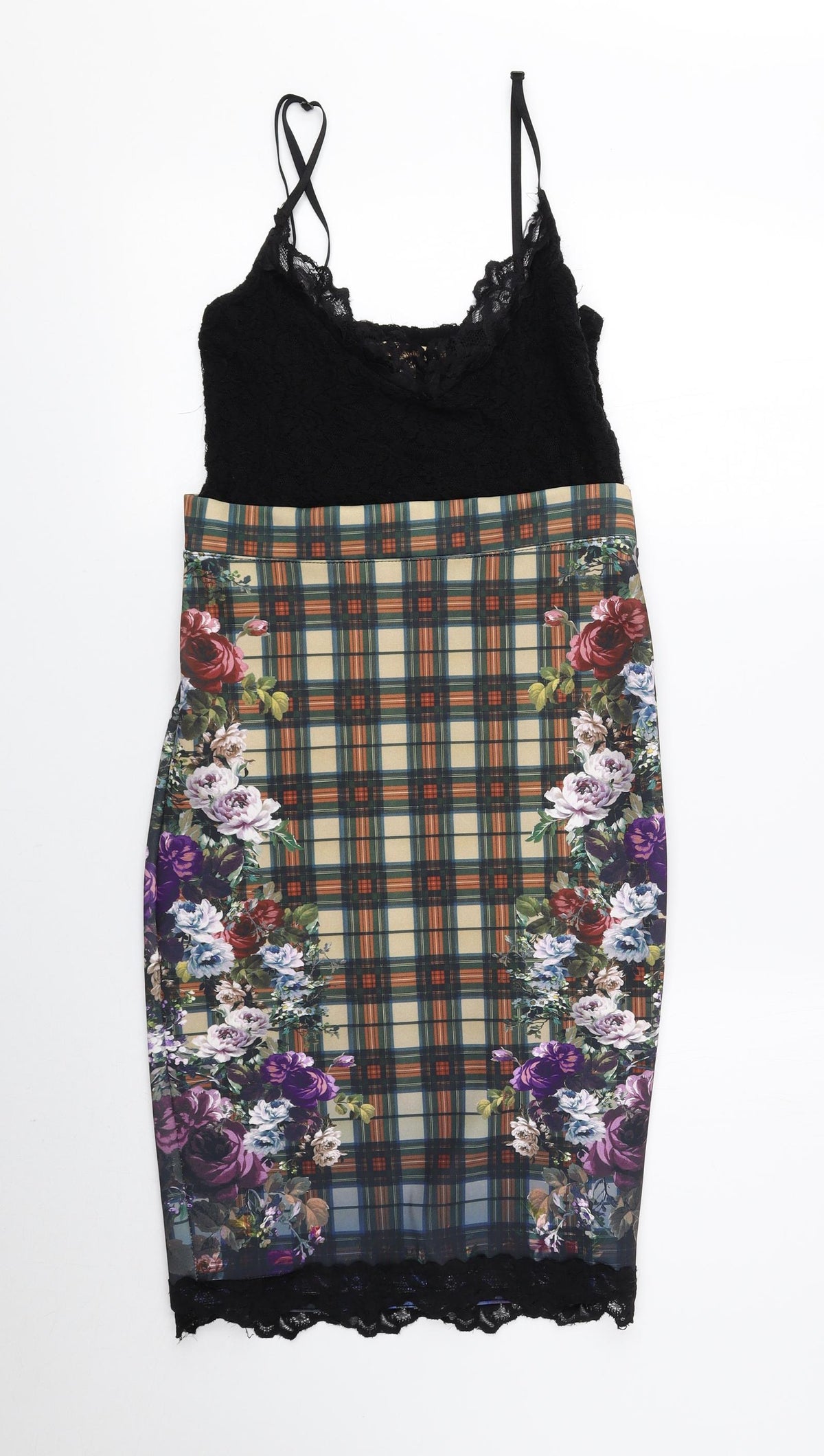 Zara Womens Multicoloured Geometric Polyester Bodycon Size S Sweetheart Pullover