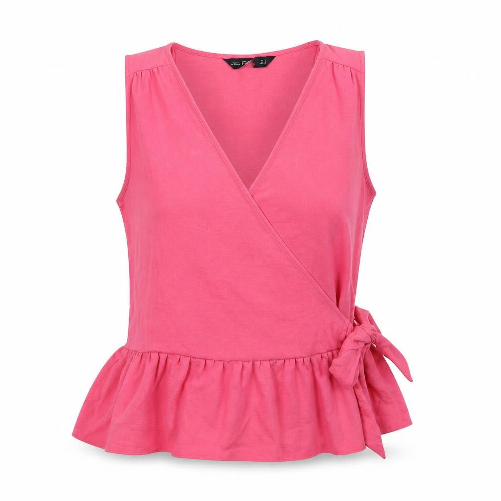 Womens UK Size 8 F&F Pink Basic Blouse