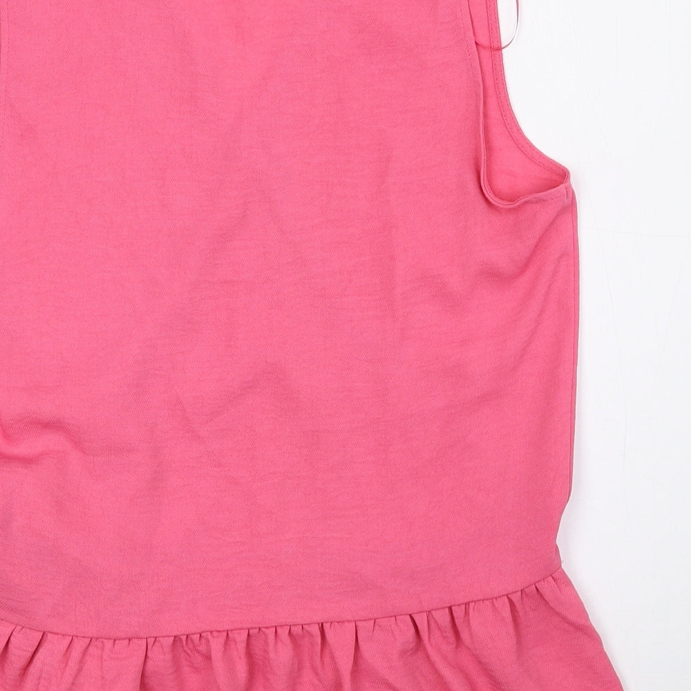 Womens UK Size 8 F&F Pink Basic Blouse