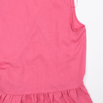 Womens UK Size 8 F&F Pink Basic Blouse