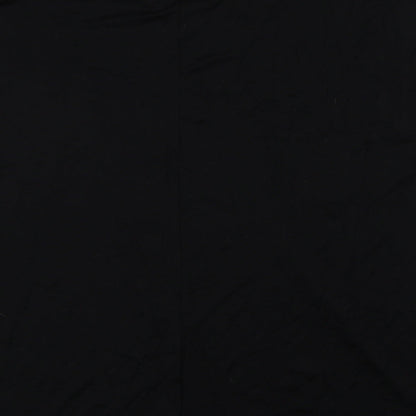 F&F Womens Black Viscose Basic Blouse Size 10 Round Neck - Mickey Reindeer