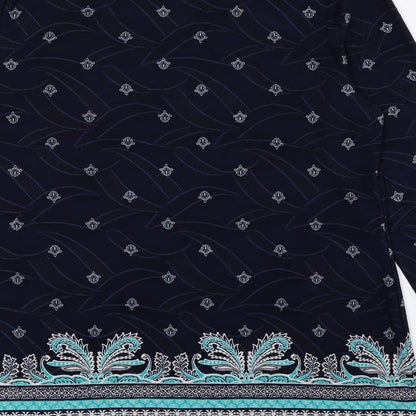 Womens UK Size M Croft & Barrow Blue Basic Blouse