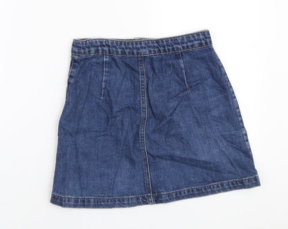 Womens UK Size 26 in Topshop A-Line Denim Skirt