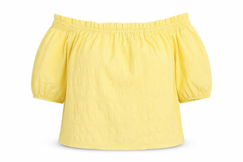 Womens UK Size 18 George Yellow Basic Blouse