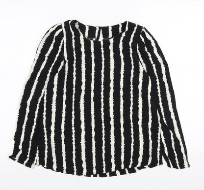 Womens UK Size 8 Marks and Spencer Black Basic Blouse