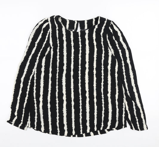 Womens UK Size 8 Marks and Spencer Black Basic Blouse