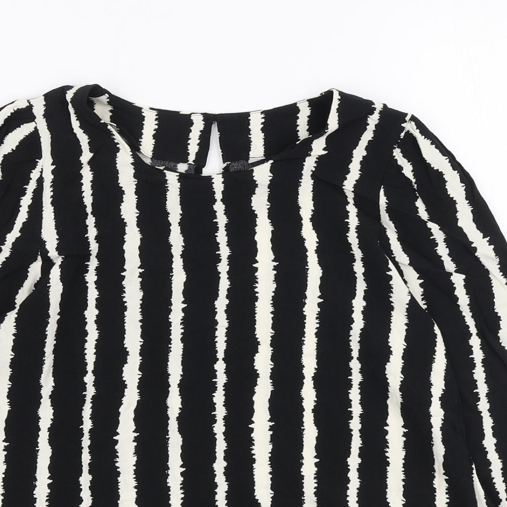 Womens UK Size 8 Marks and Spencer Black Basic Blouse