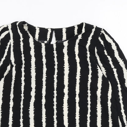Womens UK Size 8 Marks and Spencer Black Basic Blouse