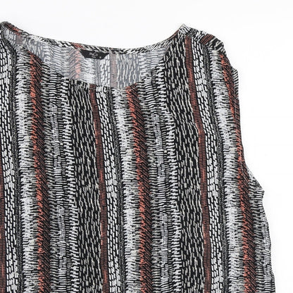 Womens UK Size 12 M&Co Black Basic Blouse