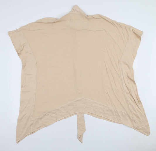 Womens UK Size XS H&M Beige Tunic Blouse
