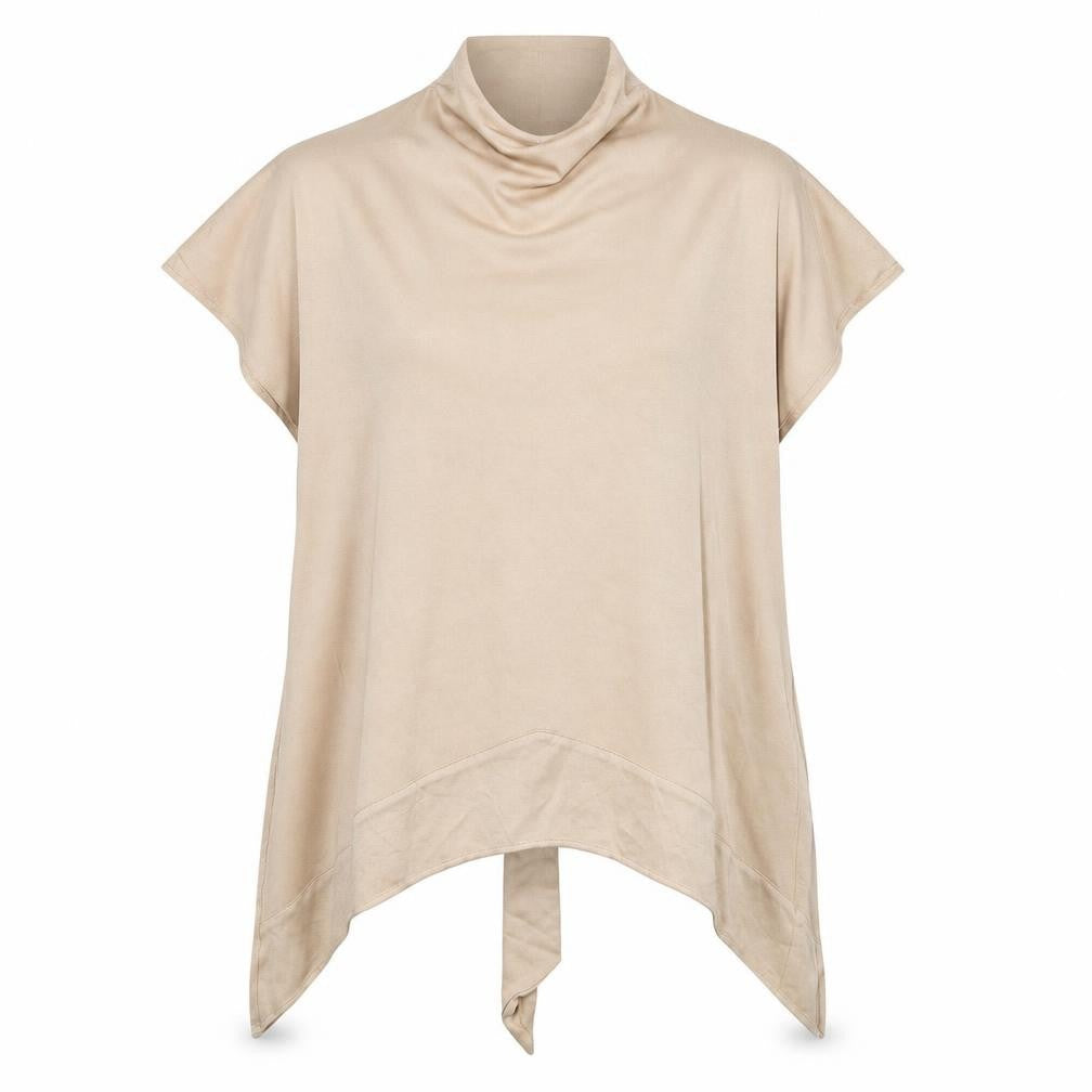 Womens UK Size XS H&M Beige Tunic Blouse