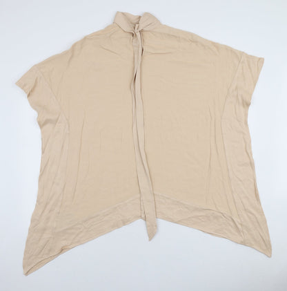 Womens UK Size XS H&M Beige Tunic Blouse