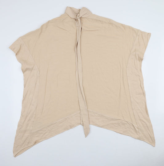 Womens UK Size XS H&M Beige Tunic Blouse