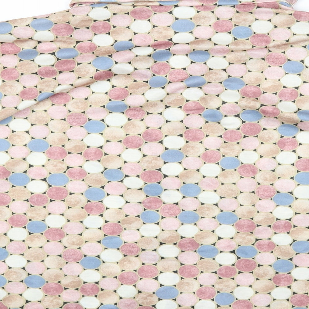 Finnkarelia Womens Multicoloured Geometric Polyester Basic Button-Up Size 8 Collared