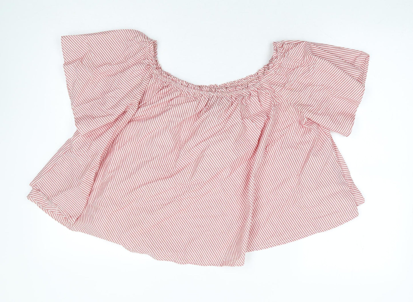 Womens UK Size 12 New Look Red Basic Blouse