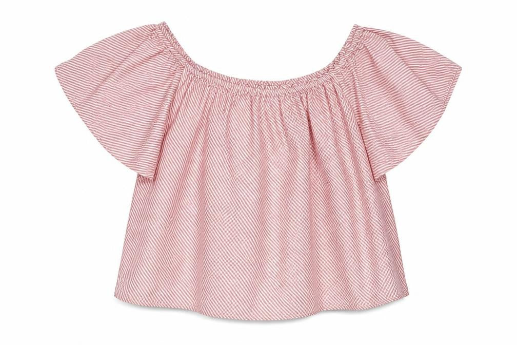 Womens UK Size 12 New Look Red Basic Blouse