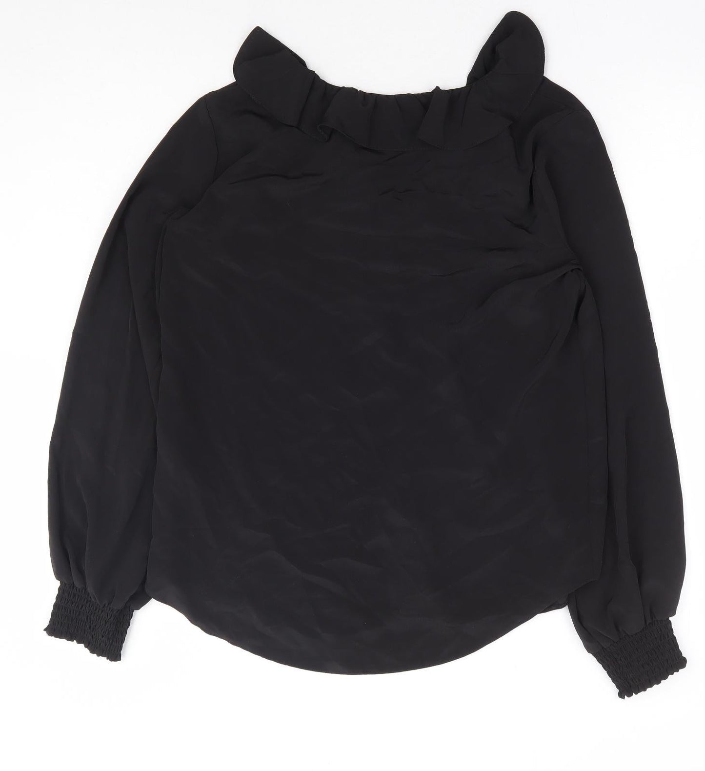 Womens UK Size 8 Wallis Black Basic Blouse