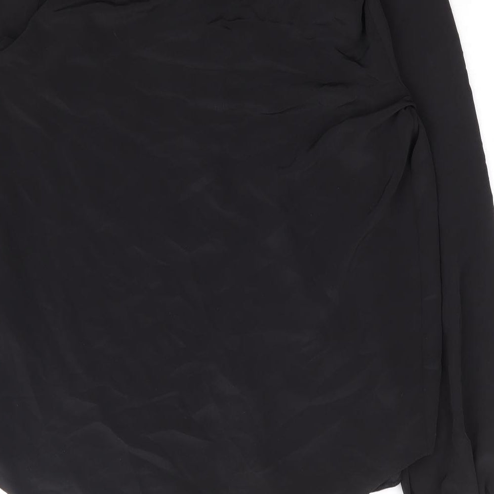 Womens UK Size 8 Wallis Black Basic Blouse