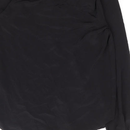 Womens UK Size 8 Wallis Black Basic Blouse