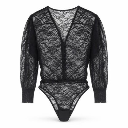 Womens UK Size XS Zara One-Piece Black Bodysuit