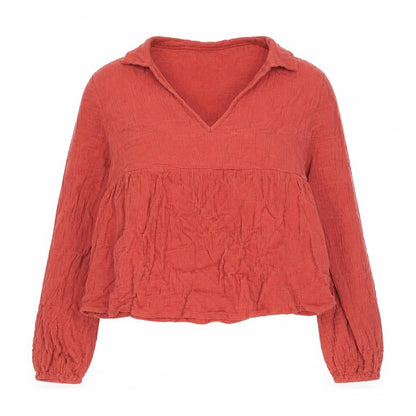 Womens UK Size XS SheIn Orange Basic Blouse