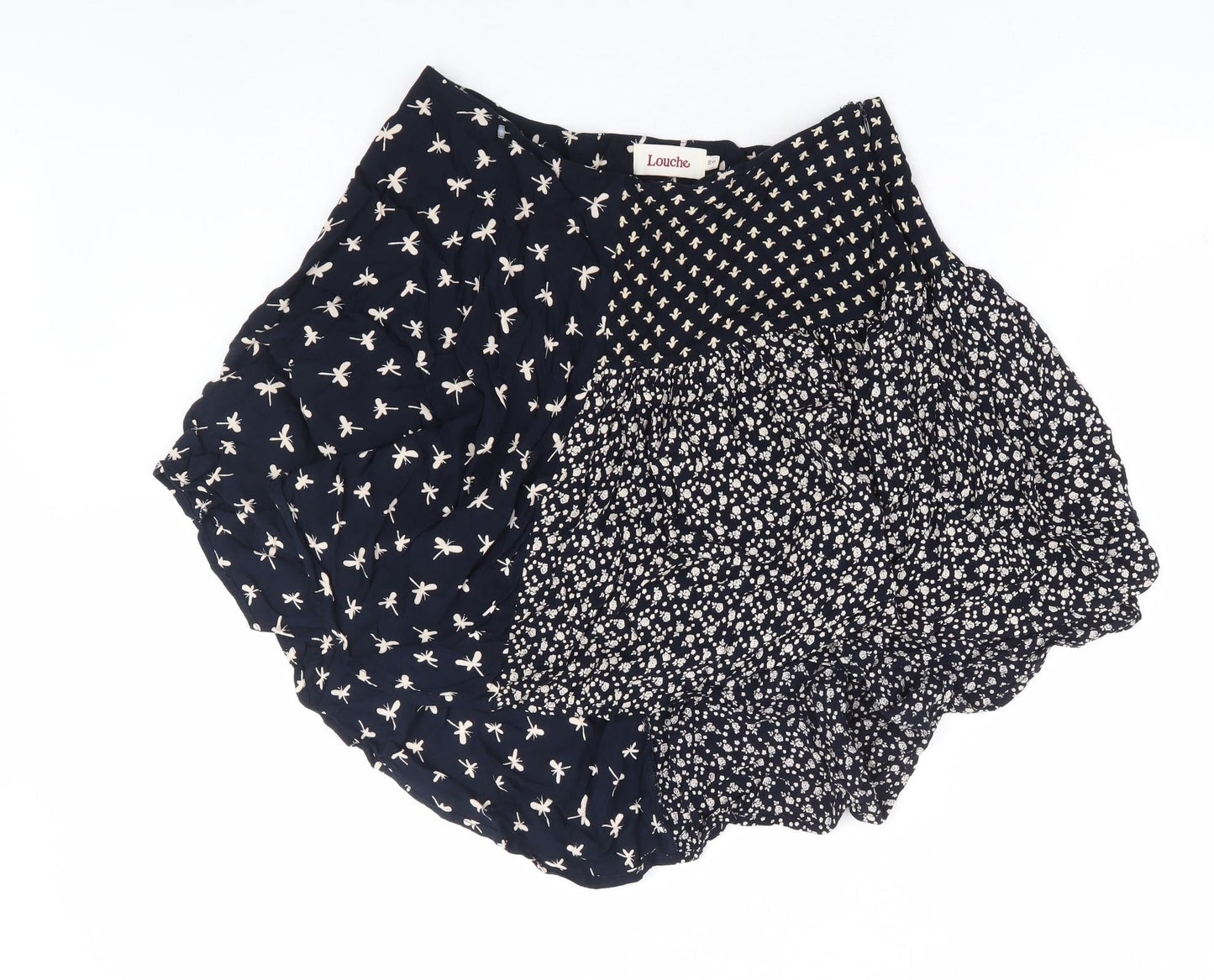 Womens UK Size 10 Louche Flare  Skirt