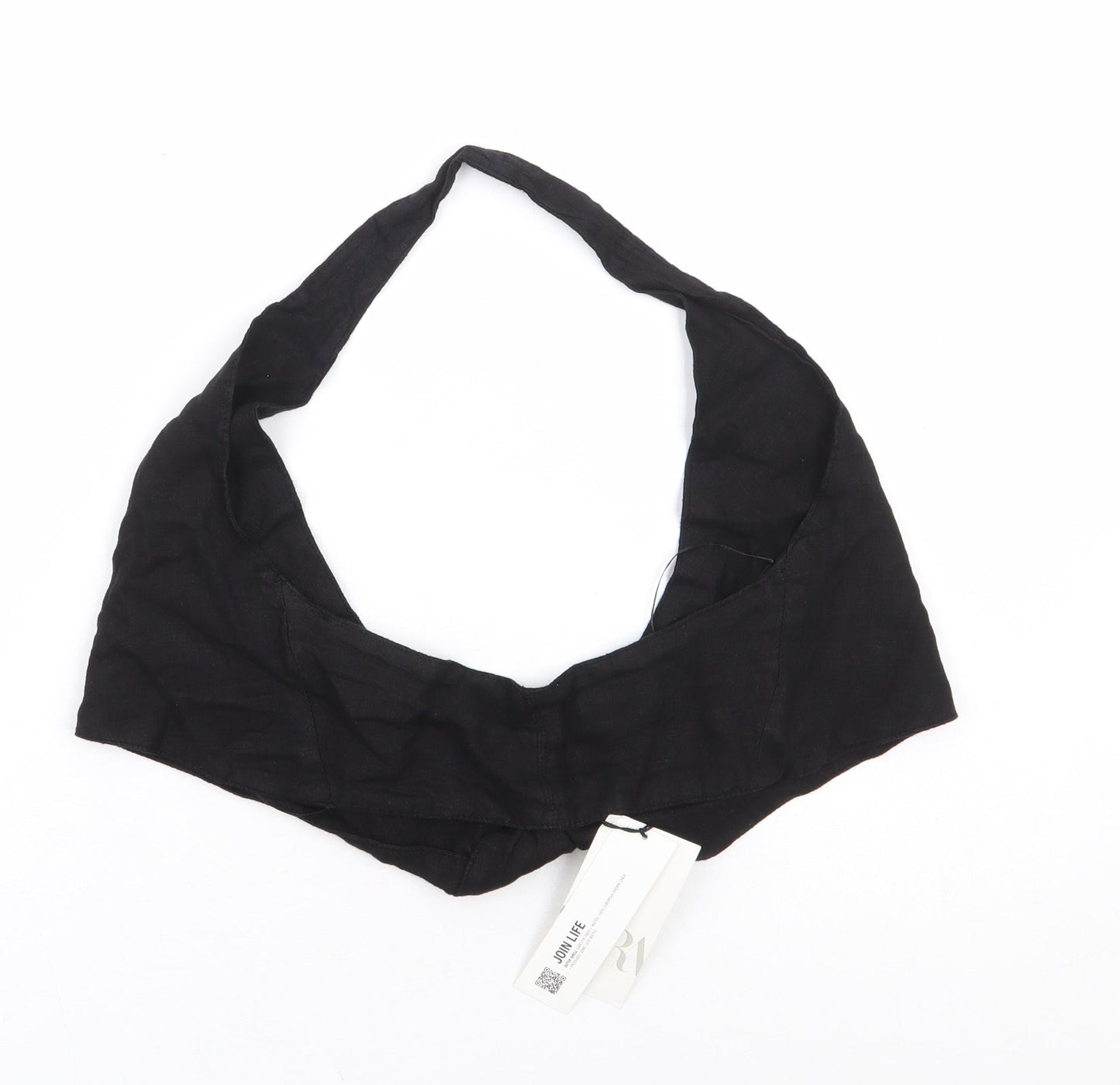 Womens UK Size S Zara Black Cropped Tank