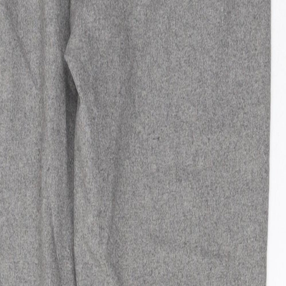 L.O.G.G. Womens Grey Polyester Trousers Size 6 L35 in Regular Zip