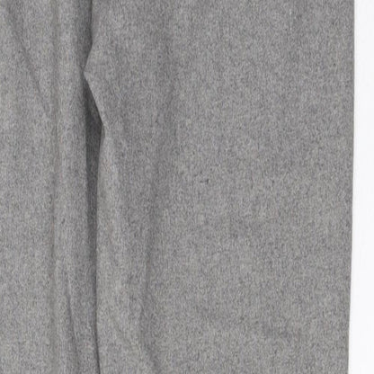L.O.G.G. Womens Grey Polyester Trousers Size 6 L35 in Regular Zip