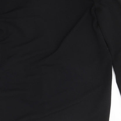 New Look Womens Black Round Neck Polyester Cardigan Jumper Size S