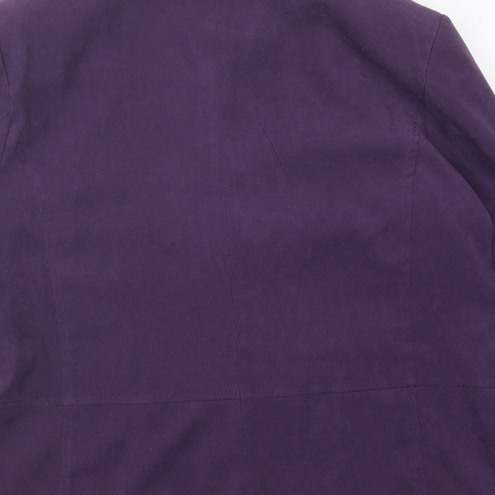 Damart Womens Purple Jacket Size 16 Zip