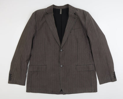 Mens UK Size 44 Preworn Regular Brown Suit Jacket