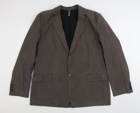 Mens UK Size 44 Preworn Regular Brown Suit Jacket
