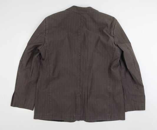 Mens UK Size 44 Preworn Regular Brown Suit Jacket