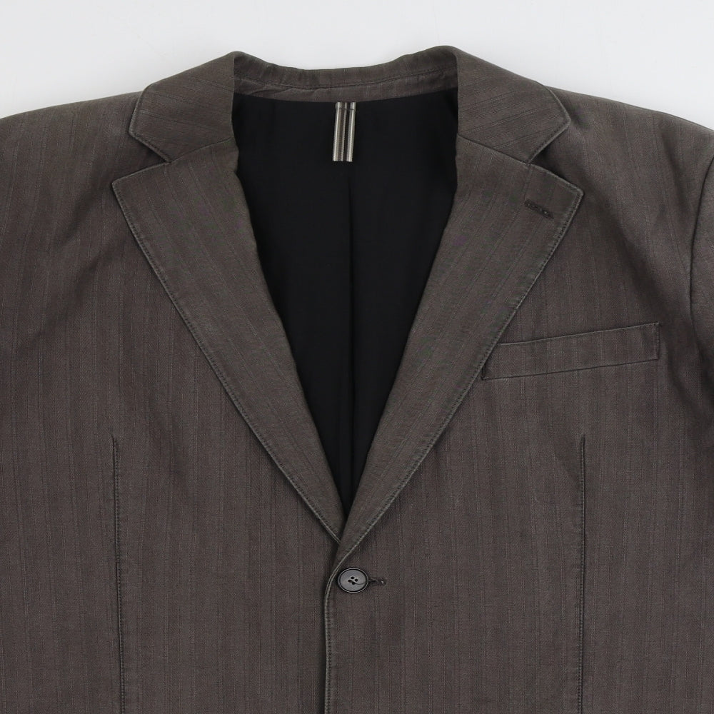 Mens UK Size 44 Preworn Regular Brown Suit Jacket