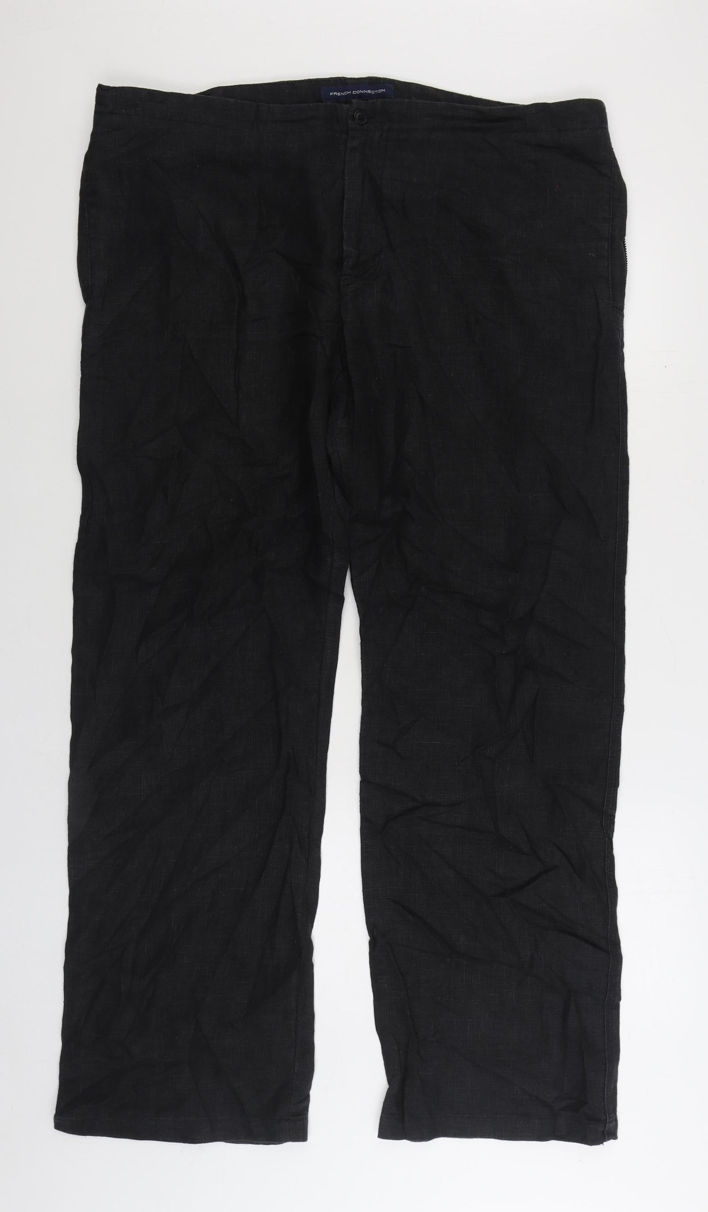 Womens UK Size 36 in French Connection Regular Fit  Black Trousers