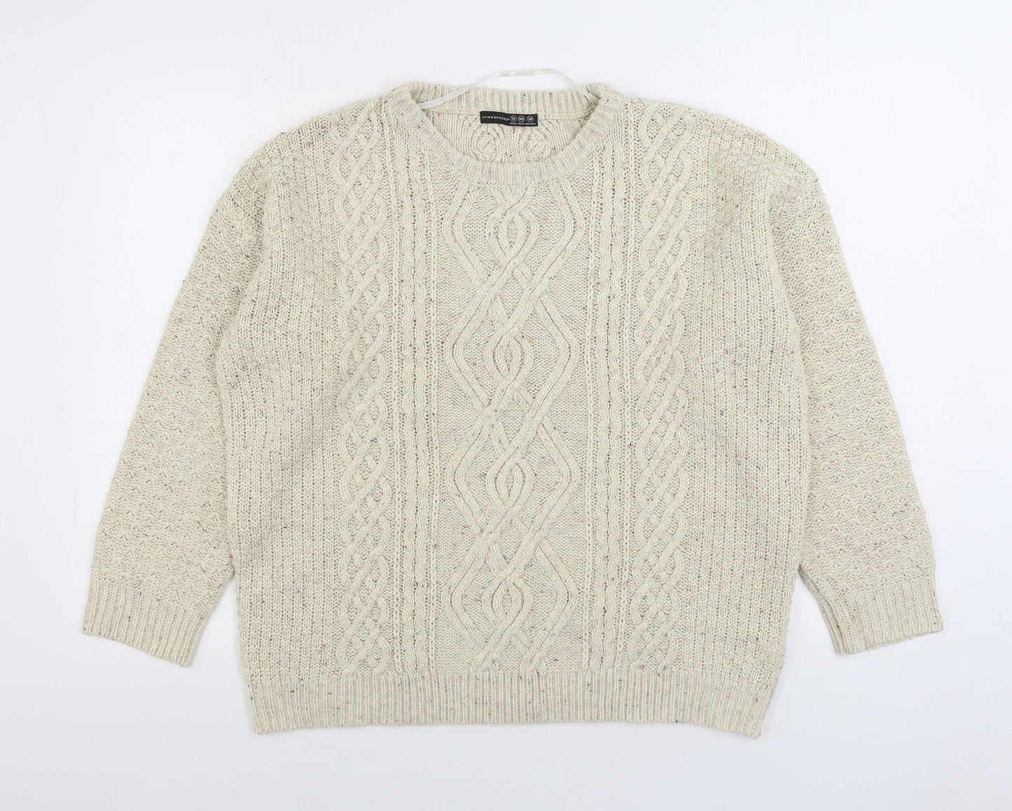 Womens UK Size 12 Atmosphere Ivory Pullover Jumper