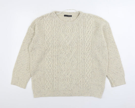 Womens UK Size 12 Atmosphere Ivory Pullover Jumper