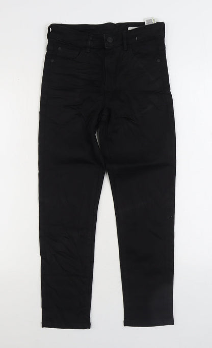 Womens UK Size 8 Marks and Spencer Regular Fit Straight Black Jeans